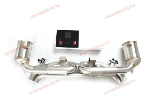 PORSCHE 911 992 VALVED EXHAUST CATBACK with DOWNPIPES 2019+ (3.0L)
