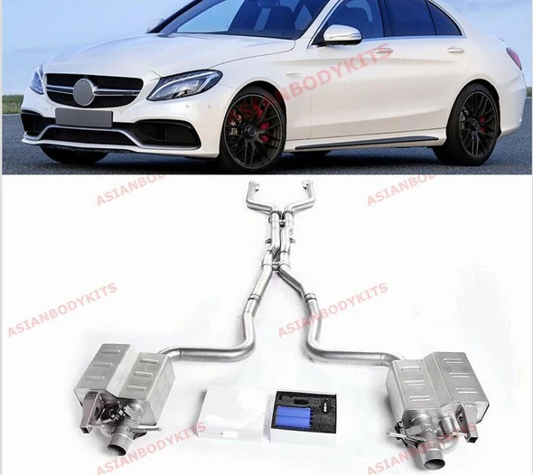 VALVED EXHAUST CATBACK for Mercedes Benz AMG W205 C205 C63 2015 - 2018 (4.0T)